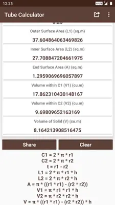 Tube Calculator android App screenshot 6